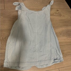 Vineyard Vines Denim Button Back Tank Top